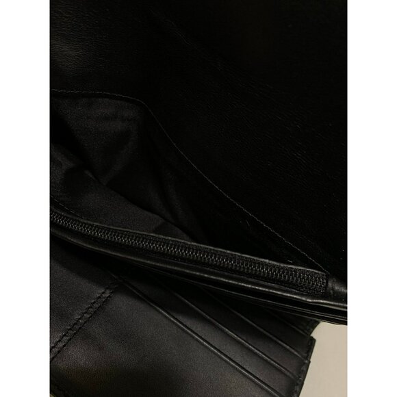 SOLD***Y2K Coach Soho Signature Long Wallet Buckle Canvas Leather Black Gray - Picture 10 of 12